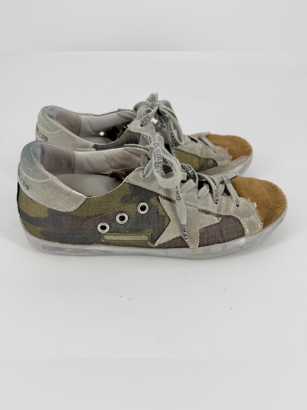 Golden Goose Super Star Camo Sneakers Size 37